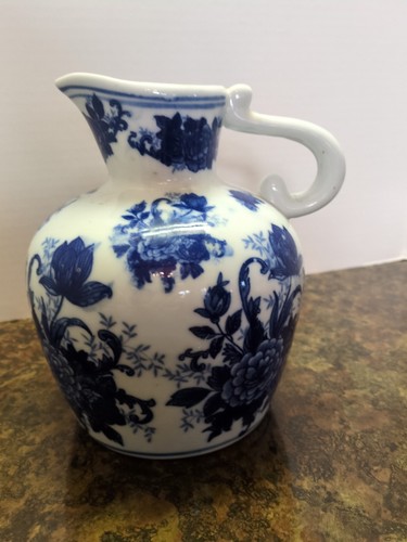 Vintage blue and - and, ceramic