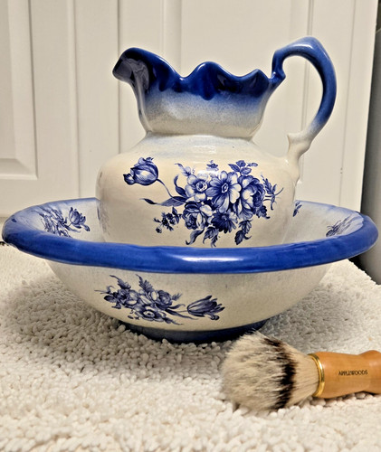 Blue and white - and, wash