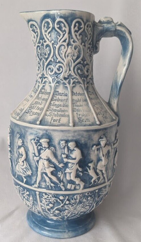 Tall ceramic pitcher - tall, pitcher,
